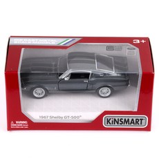 KiNSMAR 1967 Shelby GT500 汽車玩具 KT5372, 灰色, 1個