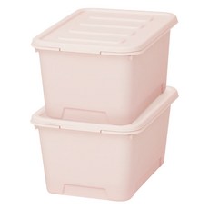 가쯔 마카롱 리빙박스, 인디핑크, 100L, 2개