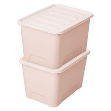 가쯔 국내 제조 마카롱 리빙박스, 인디핑크, 120L, 2개