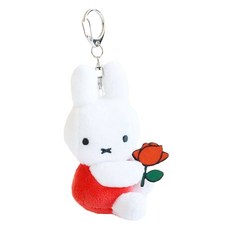 拿著花的Miffy縫製玩偶, 橘色, 8cm, 1個