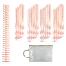 MaDaKkuMi 圓形彩色活頁環 中型 20入, 12mm, 1個, 粉紅色 + 隨機出貨