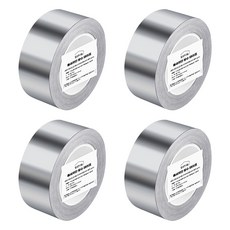 DAILYSHARE 多用途縫隙密封鋁製防水膠帶 3cm x 5m, 銀色, 4個