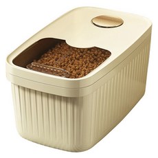 PASTEL PET 寵物滑蓋式飼料儲存桶 M, 黃色, 1個