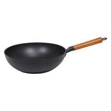 EJIRY 木柄鋁製黑塗層炒鍋 28cm, 1個