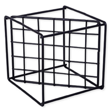 Second Best 簡潔裝飾鐵製人造花花瓶, 黑色 3, 1個