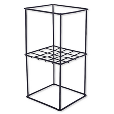 Second Best 簡潔裝飾鐵製人造花花瓶, 黑色 2, 1個