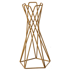 Second Best 鐵製人造花花瓶, 1個, 金色