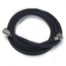 ER Tech 防纏繞矽膠蓮蓬頭軟管, 1.8m, 黑色