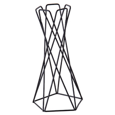 Second Best 鐵製人造花花瓶, 1個, 黑色