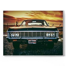 데이소이 슈퍼드림카 DIY 보석십자수 40 x 30 cm, 11 블랙카, 1개