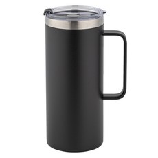 雙層真空不鏽鋼馬克杯, 黑色, 1個