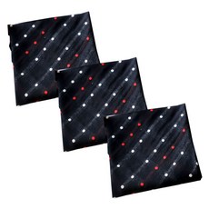 CASA VERDE Odin 格紋雙層紗色織棉廚房巾 3入組 M 52 x 52 cm, 黑色圓點, 1套