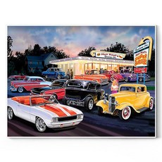 데이소이 슈퍼드림카 DIY 보석십자수 40 x 30 cm, 07 슈퍼버거, 1개