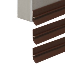 Yoromkorom浴室門門縫防風遮光縫隙擋條 棕色, 3個