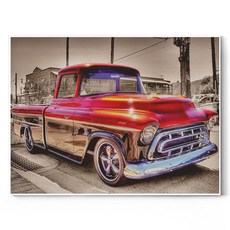 데이소이 슈퍼드림카 DIY 보석십자수 40 x 30 cm, 05 레트로카, 1개