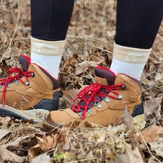 산로 남여공용 사계절 메리노 울 등산양말, 아이보리, 1개