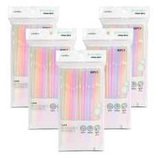 영스타 나무이야기 롱 자바라 빨대, 50개입, 5개