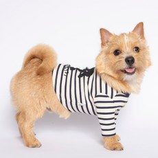 헤지스 반려동물 아이코닉 스트라이프 티셔츠, NAVY, 1개