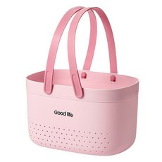 THE ZAKKA 圓形瀝水便攜式沐浴籃, 粉紅色