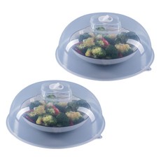Uni Box微波爐圓頂型食物蓋, 透明, 2個