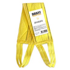 SHABATH 每日用日常搓背巾, 黃色, 1入, 2個