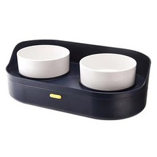 아이즈펫 반려동물 더블레이어 분리형 식기세트, 미드나잇블루, 1세트