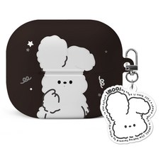 Imooi Posomi Samsung Buds 3 Buds 3 Pro 硬殼保護套 + 鑰匙圈套組, 躲貓貓Posomi, 1套, 單一商品