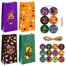 Maket Gamseong 萬聖節吊牌留言卡全套套組, 混合顏色, 1套