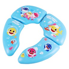 aizoum 幼兒用 碰碰狐 鯊魚寶寶 折疊式馬桶坐墊 FREE, 混合色