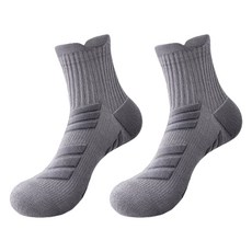 Robroco 高爾夫跑步馬拉松運動籃球襪 2雙組, 灰色, 1套