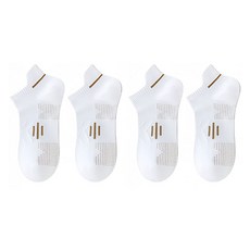 Lovroco 運動機能性高爾夫短襪 4雙組, 1套, 白棕色