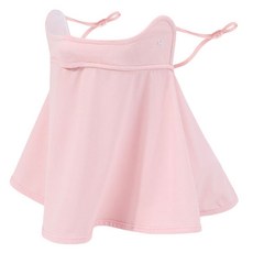 一體成型透氣涼感高爾夫防曬面罩, 粉色, 1個