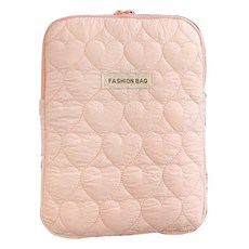 위니즈 하트 스티치 패션 태블릿 파우치 케이스, 핑크(WZFLP148-P11), 1개