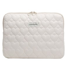 위니즈 하트 스티치 패션 태블릿 파우치 케이스, 아이보리(WZFLP144-I15), 1개