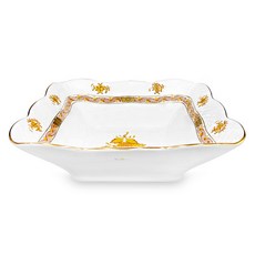 Herend 아포니 사각 샐러드 플레이트 200, 옐로우, 1개