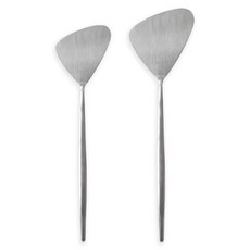 Bueokdaom Plitvice 304不鏽鋼烹飪鍋鏟2件組, 銀色, 1套, 迷你鍋鏟 + 中型鍋鏟