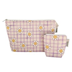 Dotomari幼兒用餐盤尿布包+迷你藥包組, 快樂格紋粉色