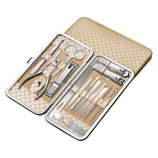 OYQ俐落指甲剪16件組, 鍍金, 1套