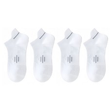 Lovroco 運動機能性高爾夫短襪 4雙組, 1套, 白灰色