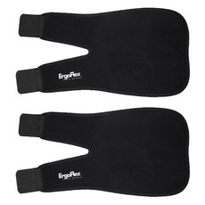 에르고플렉스 네오프렌 팔꿈치 보호대, 2개, 블랙