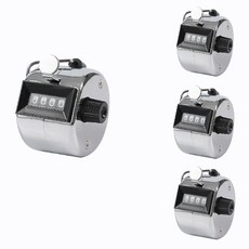 solve living 便攜式手動數字手持計數器, 單一顏色, 4個