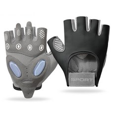 Ez2mk 여성용 G5 에어쿠션 피트니스 장갑 양손 세트, 1세트, 블랙