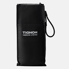 티오오 휴대폰 미니 양산 가벼운 경량 휴대용 우양산 UV자외선차단_블랙