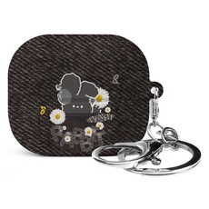 아이무이 포소미 이어폰 하드 케이스 + 키링 세트, 흑포켓, 1세트, 갤럭시 버즈3 / 3프로