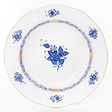 匈牙利 Herend 阿波尼 湯盤 235, 1個, 藍色