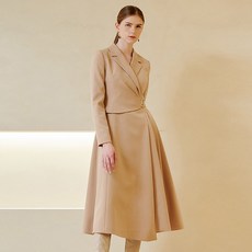 미니멈 여성용 테일러드 랩 장식 A라인 원피스 23FW 백화점 단독 정상