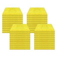 World Clean 多功能超細纖維抹布 中型 黃色, 40個