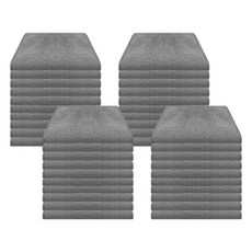 World Clean 多功能超細纖維抹布 中型 灰色, 40個