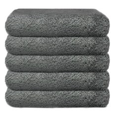 ThinkPick 羊毛毛巾 40 x 80 cm, 5個, 灰色