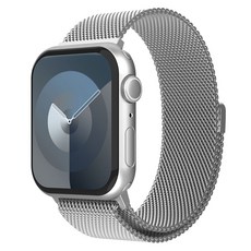 랩씨 스마트워치 밀레니즈 메탈 스트랩, 실버, 1개